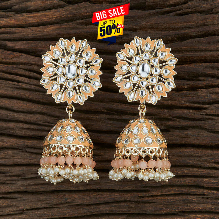 Indo Western Meenakari Earring With Gold Plating 108682