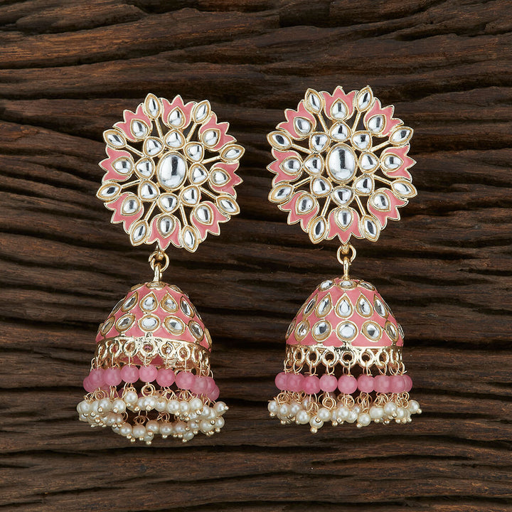 Indo Western Meenakari Earring With Gold Plating 108682