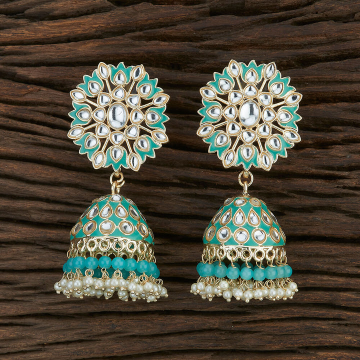 Indo Western Meenakari Earring With Gold Plating 108682