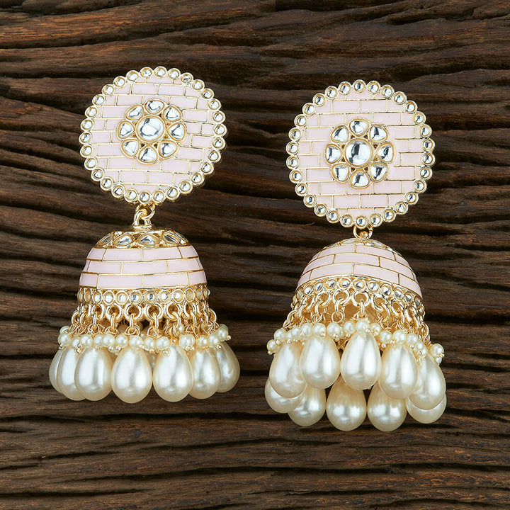 Indo Western Meenakari Earring With Gold Plating 108684