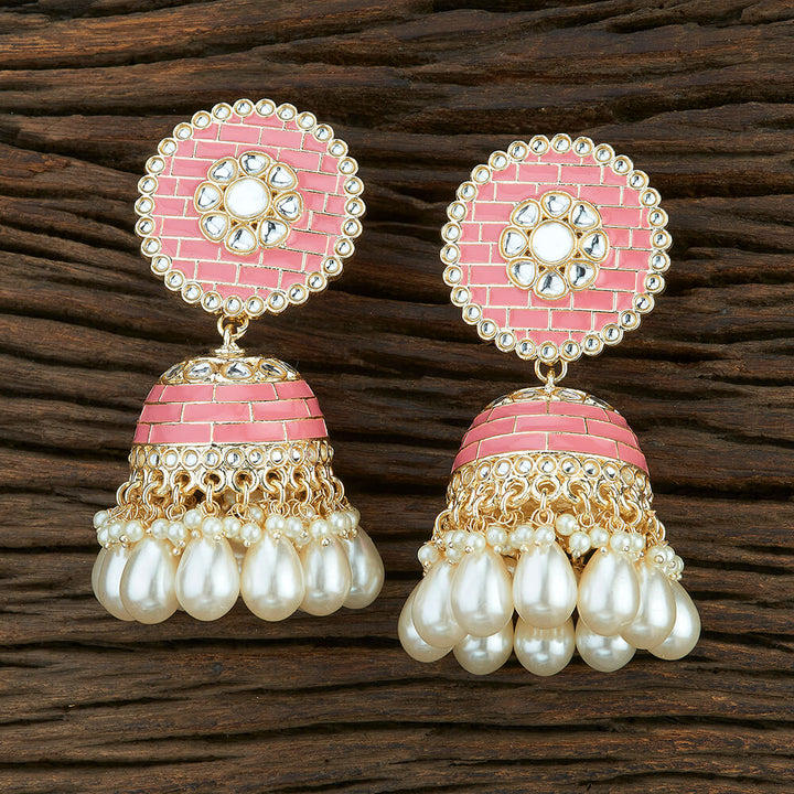 Indo Western Meenakari Earring With Gold Plating 108684