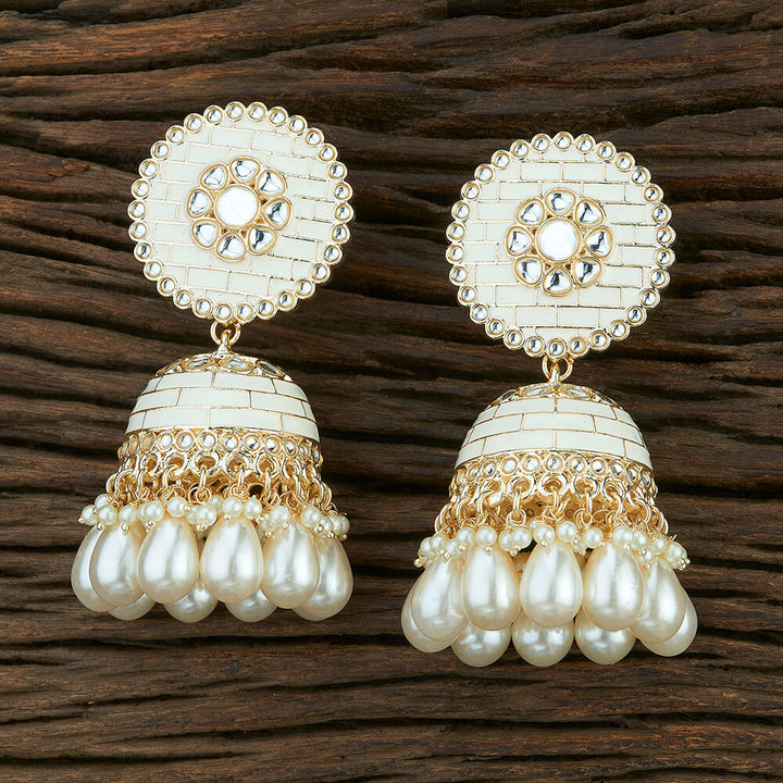 Indo Western Meenakari Earring With Gold Plating 108684