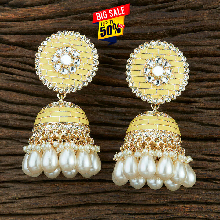 Indo Western Meenakari Earring With Gold Plating 108684