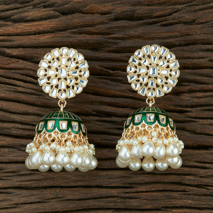 Indo Western Meenakari Earring With Gold Plating 108687