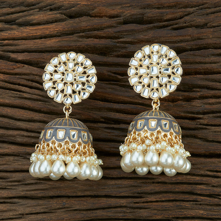 Indo Western Meenakari Earring With Gold Plating 108687