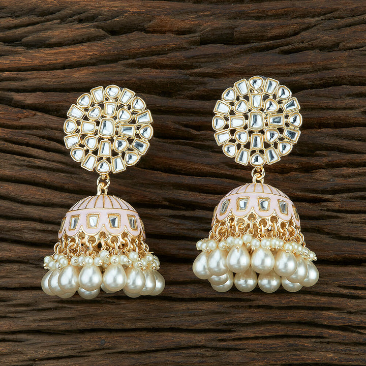 Indo Western Meenakari Earring With Gold Plating 108687