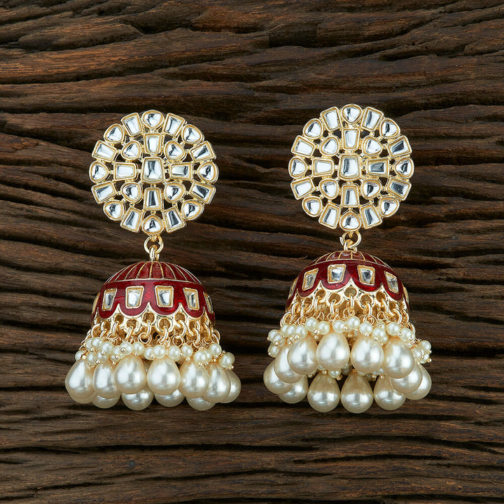 Indo Western Meenakari Earring With Gold Plating 108687