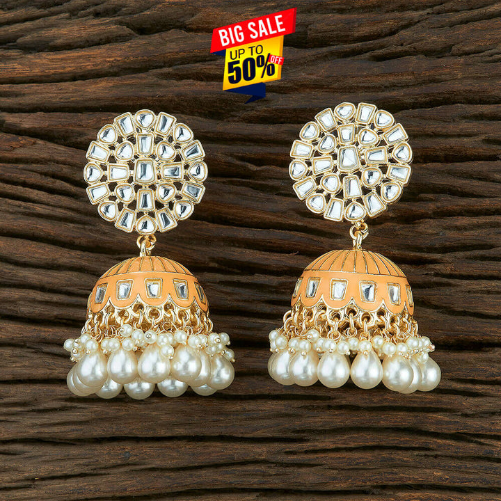 Indo Western Meenakari Earring With Gold Plating 108687