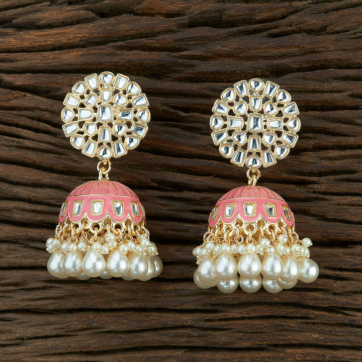 Indo Western Meenakari Earring With Gold Plating 108687