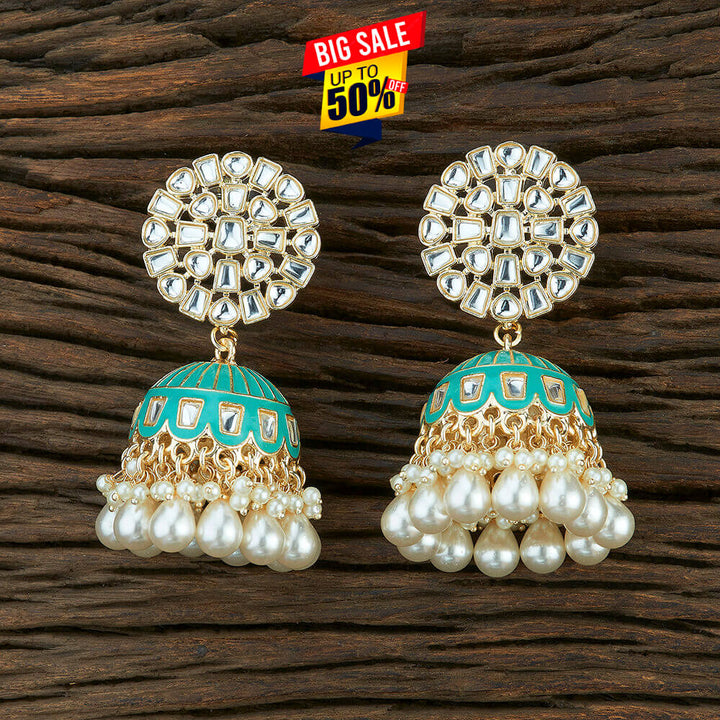 Indo Western Meenakari Earring With Gold Plating 108687