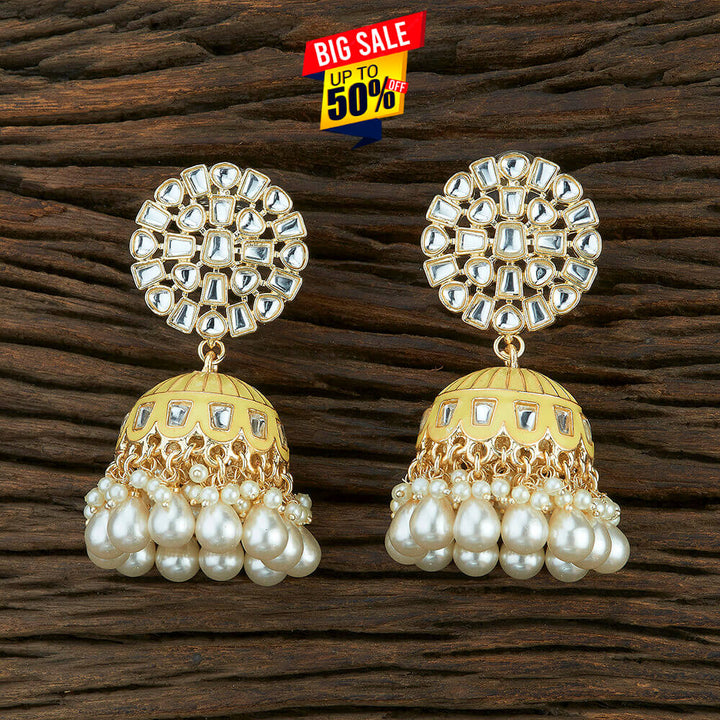 Indo Western Meenakari Earring With Gold Plating 108687