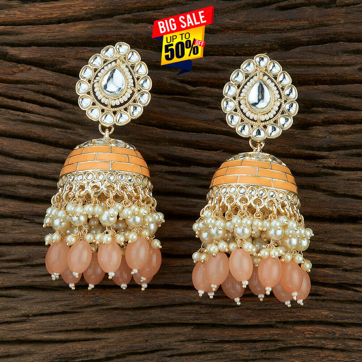 Indo Western Meenakari Earring With Gold Plating 108691