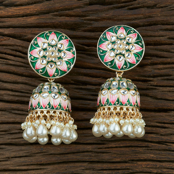 Indo Western Jhumki With Gold Plating 108693