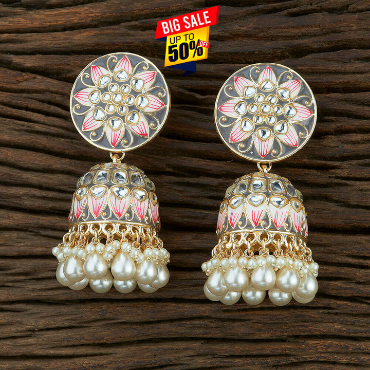 Indo Western Jhumki With Gold Plating 108693