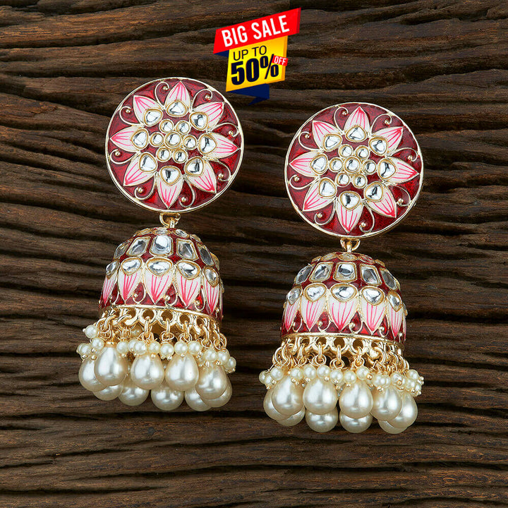 Indo Western Jhumki With Gold Plating 108693