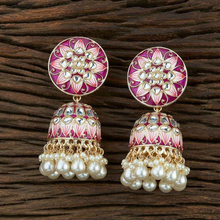 Indo Western Jhumki With Gold Plating 108693