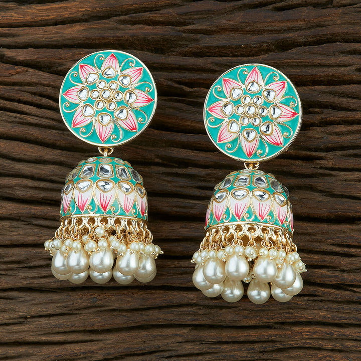 Indo Western Jhumki With Gold Plating 108693