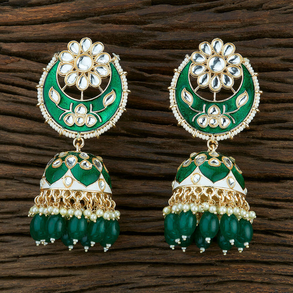 Indo Western Meenakari Earring With Gold Plating 108709