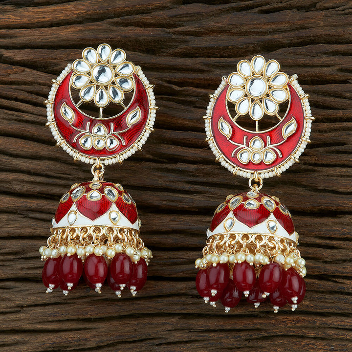 Indo Western Meenakari Earring With Gold Plating 108709