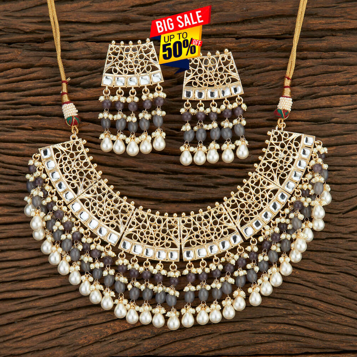 Indo Western Choker With Gold Plating 108710