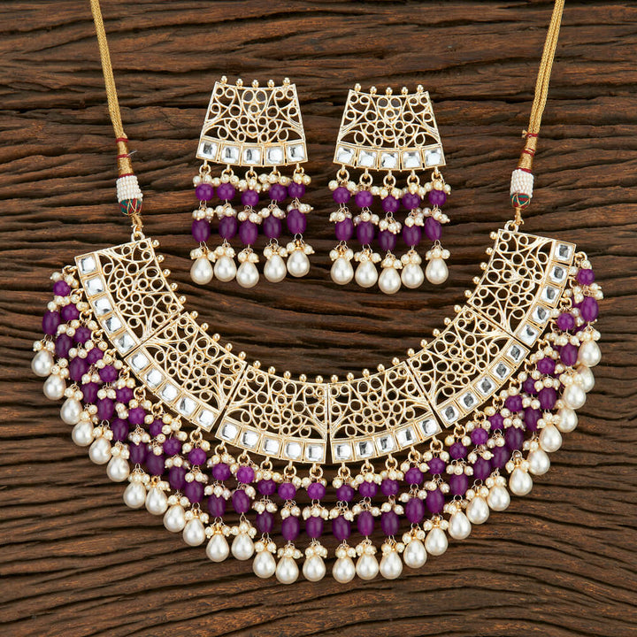 Indo Western Choker With Gold Plating 108710