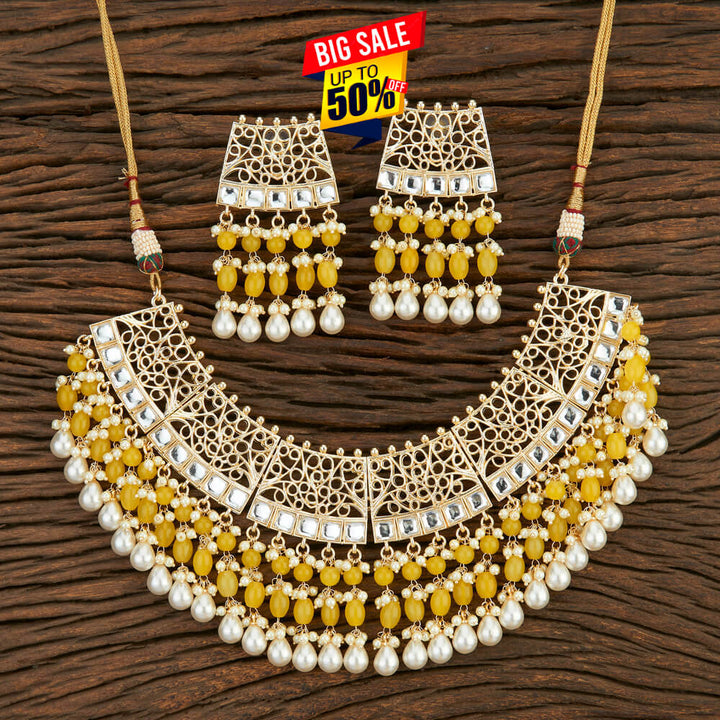 Indo Western Choker With Gold Plating 108710