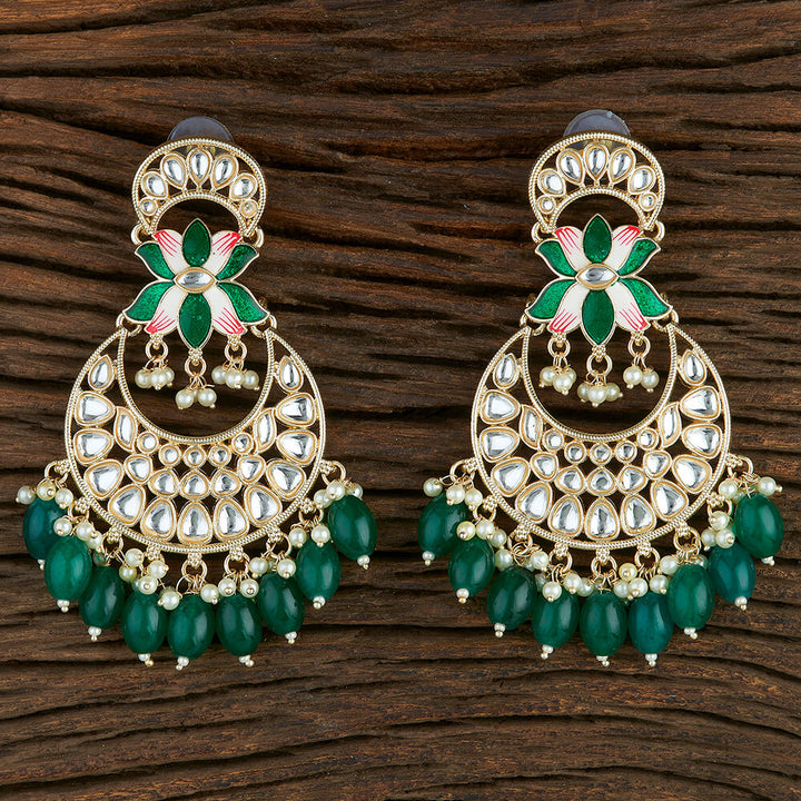 Indo Western Meenakari Earring With Gold Plating 108746