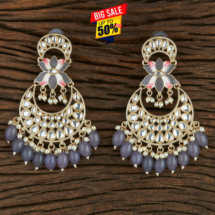 Indo Western Meenakari Earring With Gold Plating 108746