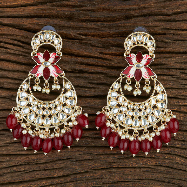 Indo Western Meenakari Earring With Gold Plating 108746