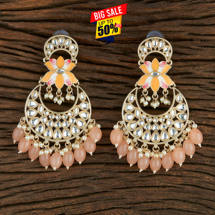 Indo Western Meenakari Earring With Gold Plating 108746