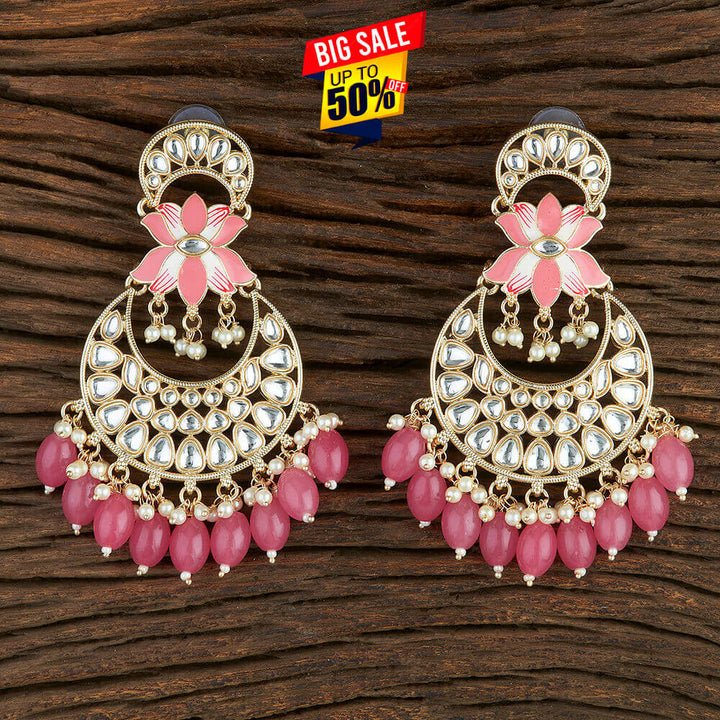 Indo Western Meenakari Earring With Gold Plating 108746