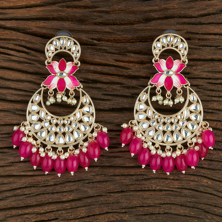 Indo Western Meenakari Earring With Gold Plating 108746