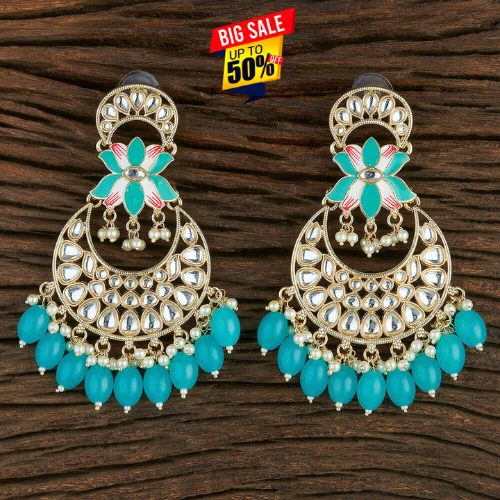 Indo Western Meenakari Earring With Gold Plating 108746