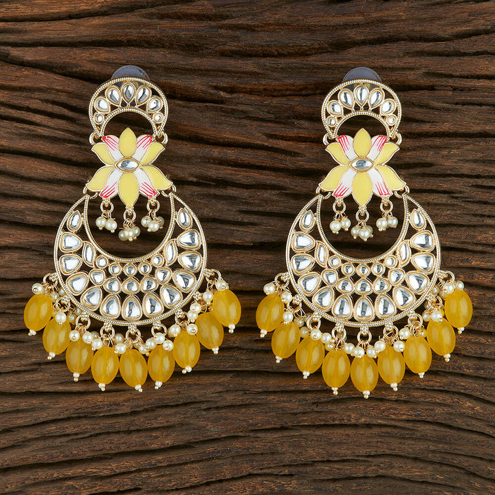 Indo Western Meenakari Earring With Gold Plating 108746