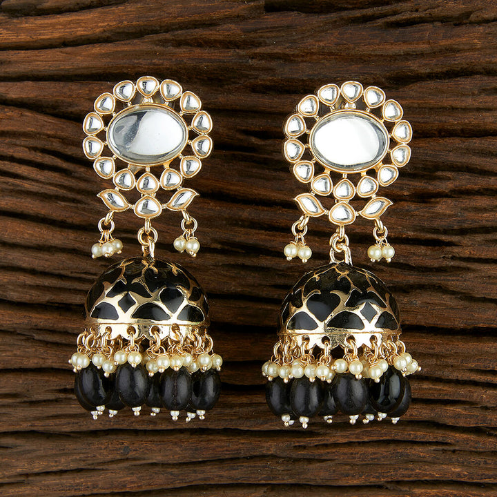 Indo Western Meenakari Earring With Gold Plating 108748