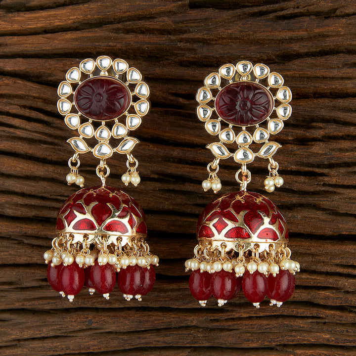 Indo Western Meenakari Earring With Gold Plating 108748