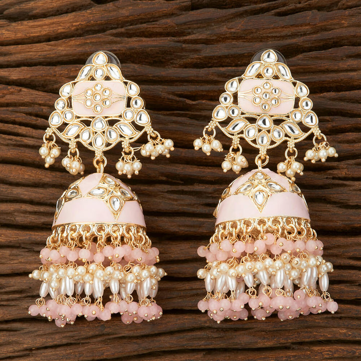 Indo Western Meenakari Earring With Gold Plating 108803