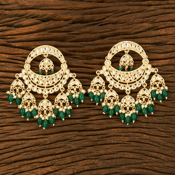 Indo Western Chand Earring With Gold Plating 108804