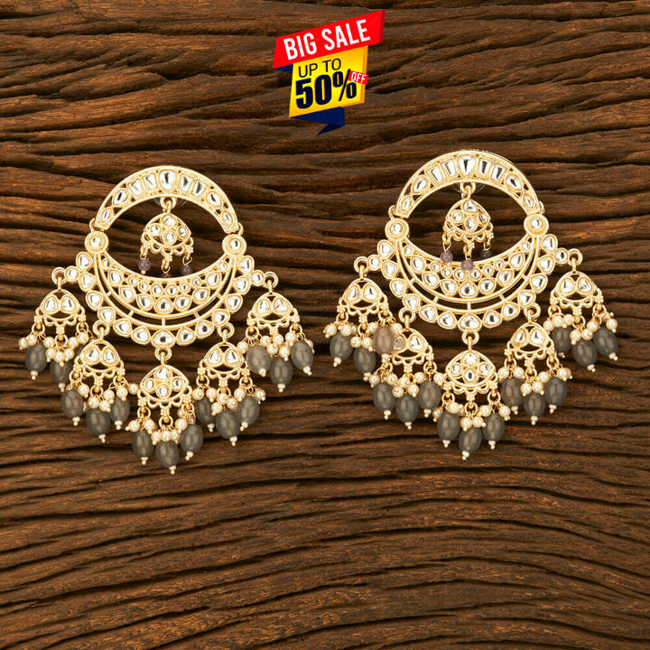 Indo Western Chand Earring With Gold Plating 108804