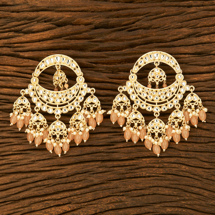 Indo Western Chand Earring With Gold Plating 108804