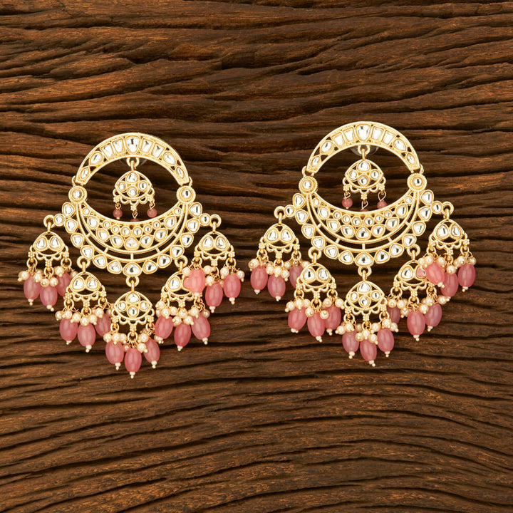 Indo Western Chand Earring With Gold Plating 108804