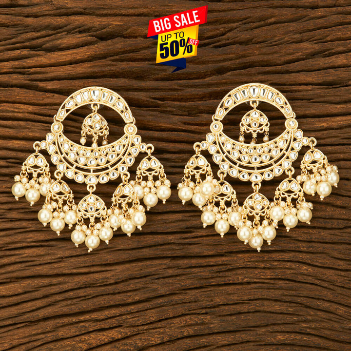 Indo Western Chand Earring With Gold Plating 108804