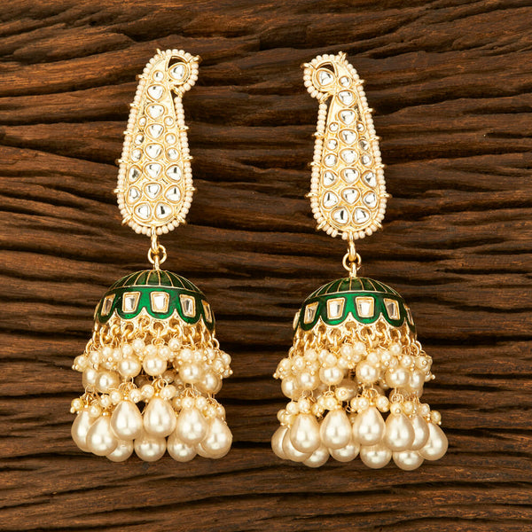 Indo Western Meenakari Earring With Gold Plating 108806