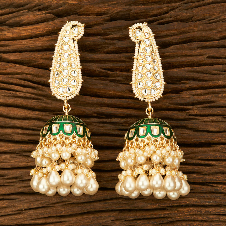 Indo Western Meenakari Earring With Gold Plating 108806