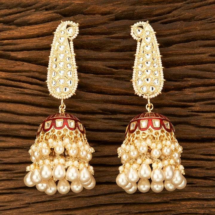 Indo Western Meenakari Earring With Gold Plating 108806