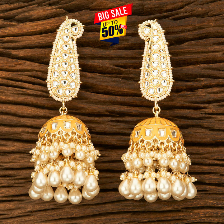 Indo Western Meenakari Earring With Gold Plating 108806