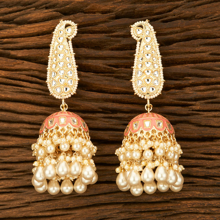 Indo Western Meenakari Earring With Gold Plating 108806