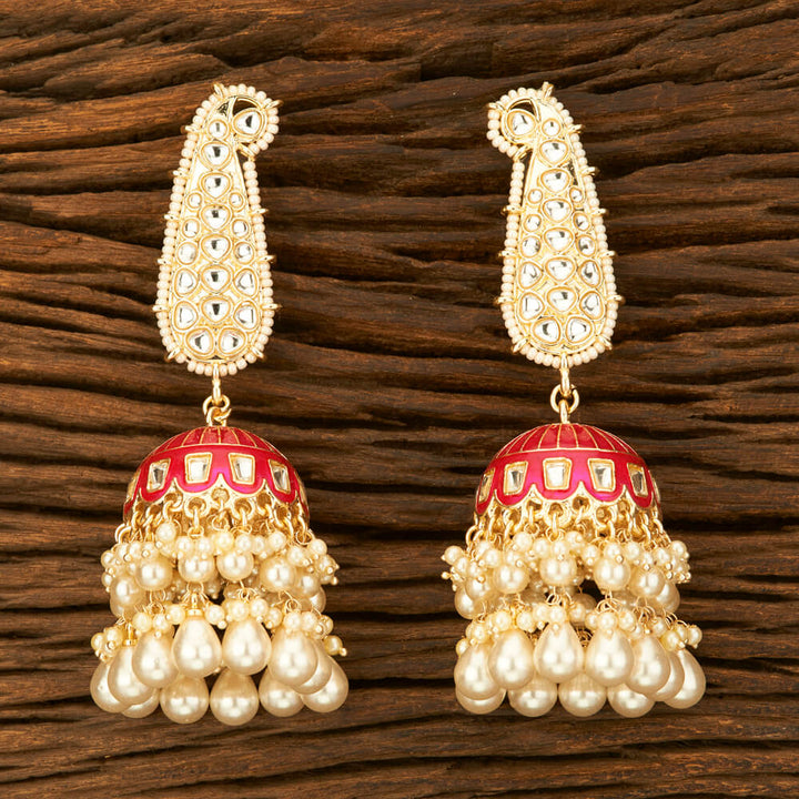 Indo Western Meenakari Earring With Gold Plating 108806