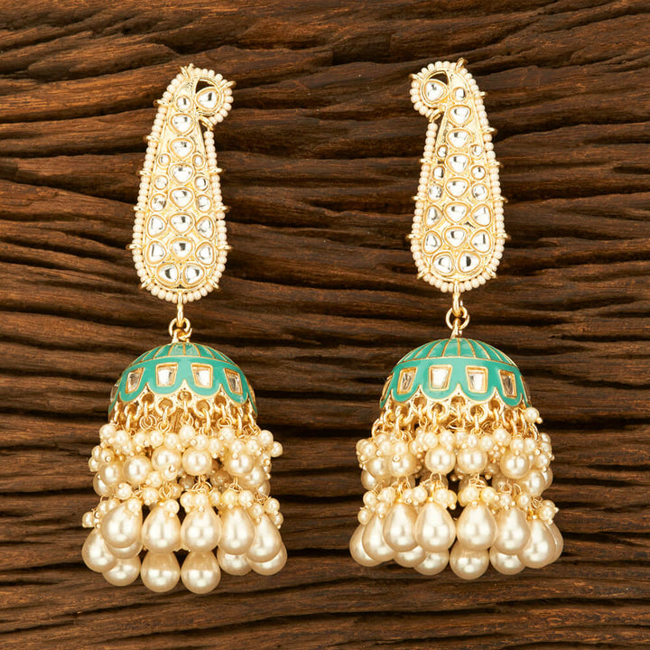 Indo Western Meenakari Earring With Gold Plating 108806