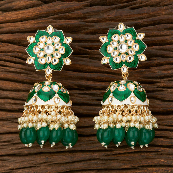 Indo Western Meenakari Earring With Gold Plating 108810